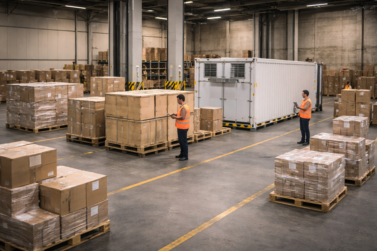 Warehouse ready for dispatch operations