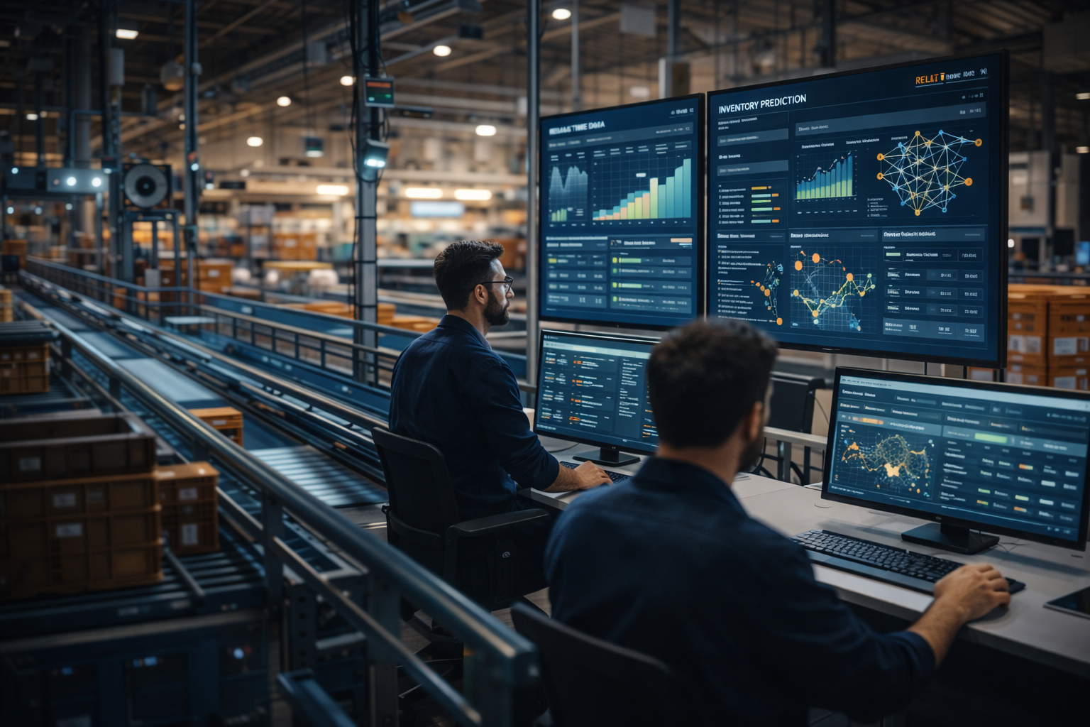 Smart warehouse with automated systems and data