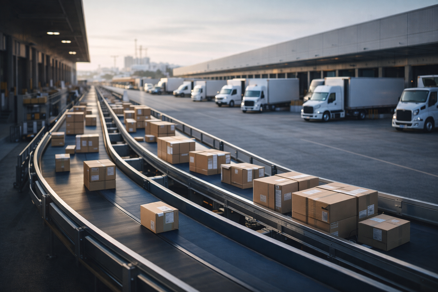 Efficient morning at the distribution hub