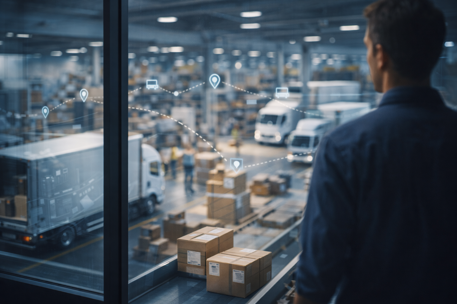 Logistics control center in action