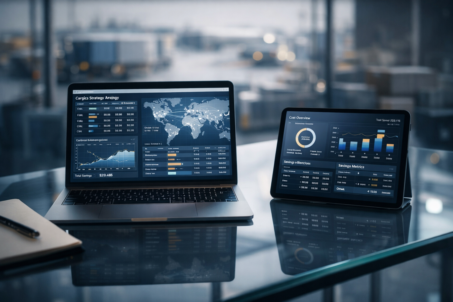 Logistics strategy in a modern office