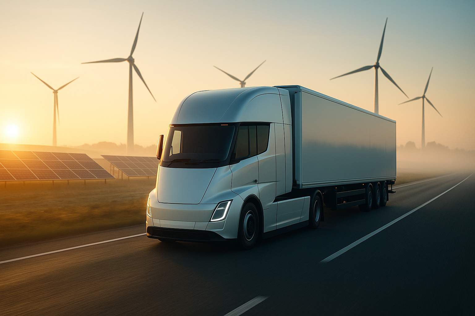 Hero Image — Sustainable Freight in Motion