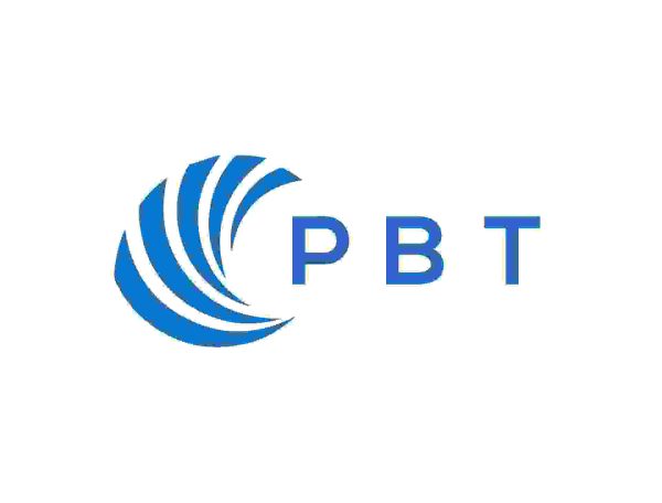Pbt letter logo design on white background pbt creative circle letter logo concept pbt letter design vector