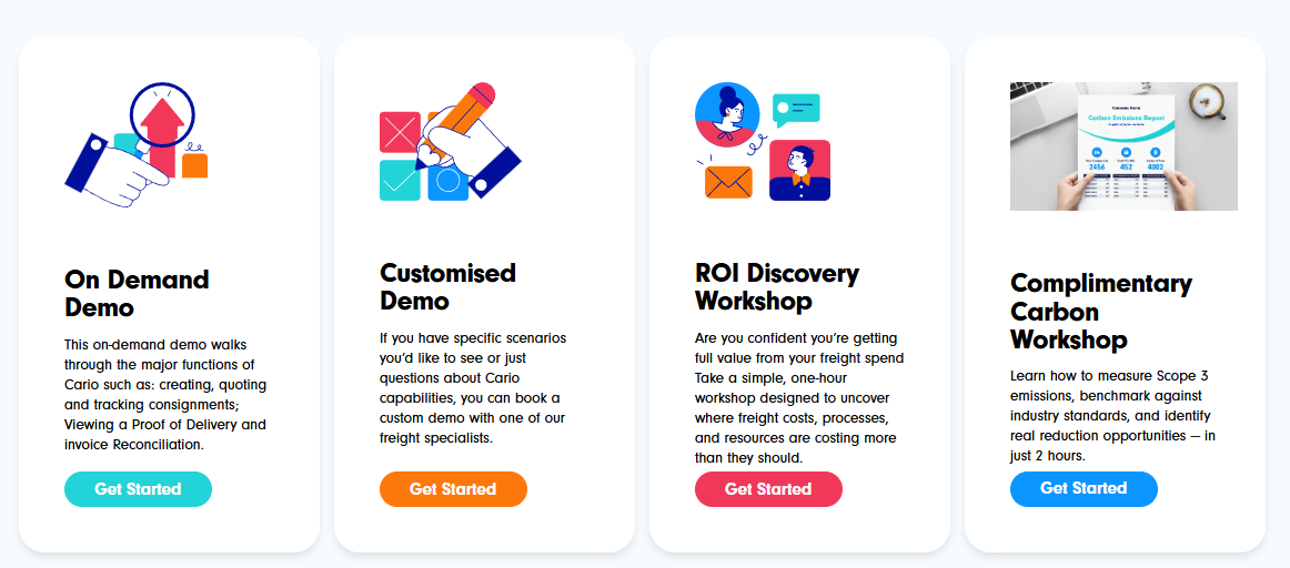 On Demand Freight Demo – Cario